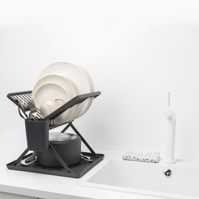 Компактен сгъваем сушилник Brabantia, Dark Grey Компактен сгъваем сушилник Brabantia, Dark Grey - Кухня
