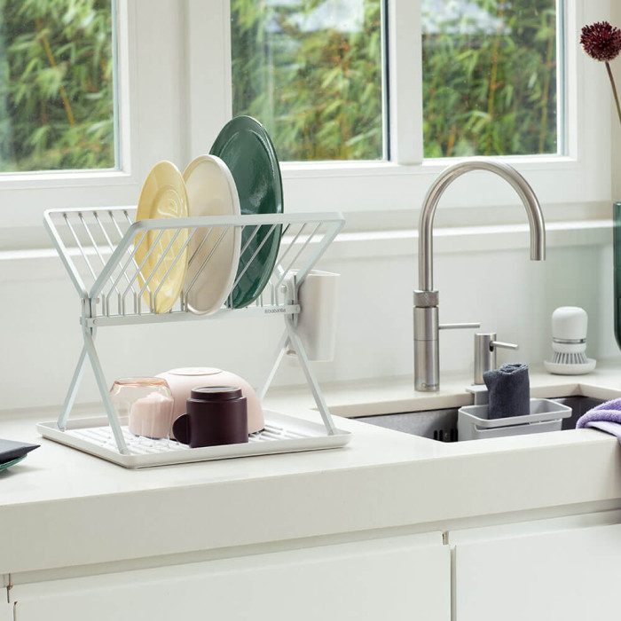Компактен сгъваем сушилник Brabantia, Light Grey Компактен сгъваем сушилник Brabantia, Light Grey - Кухня