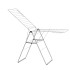 Сушилник за дрехи Brabantia Hangon, 25m, Metallic Grey Сушилник за дрехи Brabantia Hangon, 25m, Metallic Grey - Баня и почистване