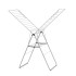 Сушилник за дрехи Brabantia Hangon, 25m, Metallic Grey Сушилник за дрехи Brabantia Hangon, 25m, Metallic Grey - Баня и почистване