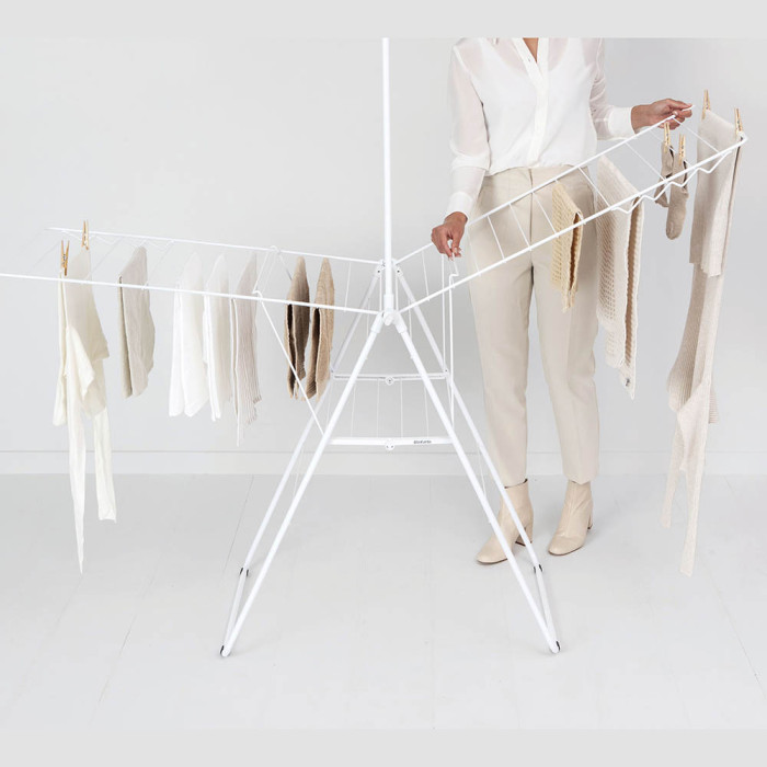 Сушилник за дрехи Brabantia Hangon, 25m, допълнителен прът, Fresh White Сушилник за дрехи Brabantia Hangon, 25m, допълнителен прът, Fresh White - Баня и почистване