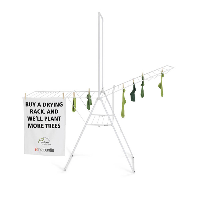 Сушилник за дрехи Brabantia Hangon, 25m, допълнителен прът, Fresh White Сушилник за дрехи Brabantia Hangon, 25m, допълнителен прът, Fresh White - Баня и почистване