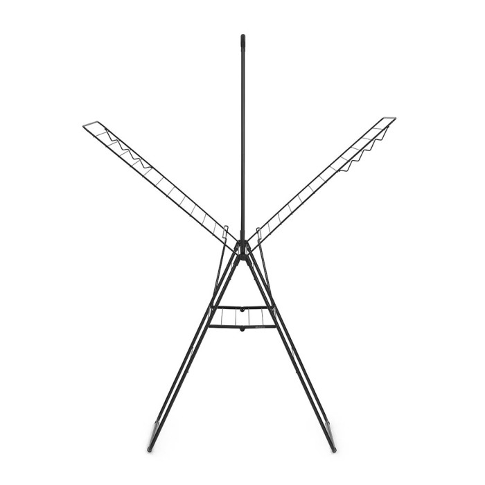 Сушилник за дрехи Brabantia Hangon, 25m, допълнителен прът, Matt Black Сушилник за дрехи Brabantia Hangon, 25m, допълнителен прът, Matt Black - Баня и почистване