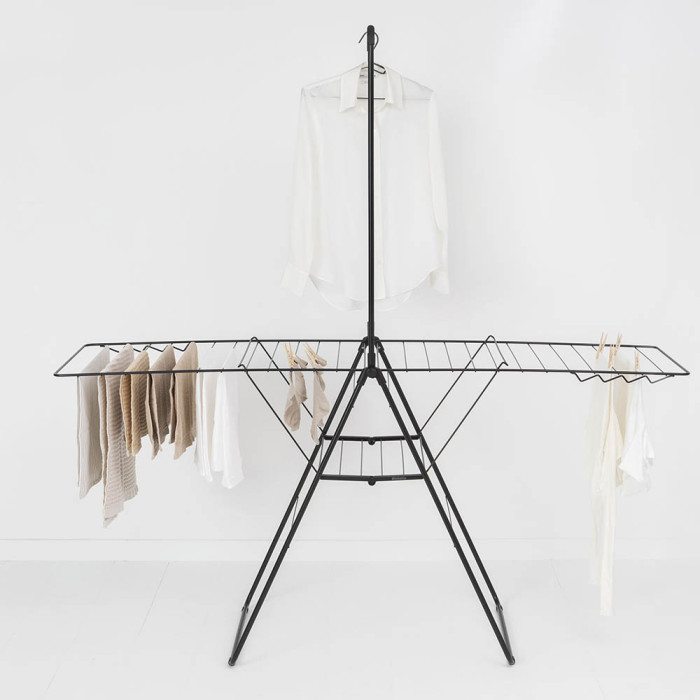 Сушилник за дрехи Brabantia Hangon, 25m, допълнителен прът, Matt Black Сушилник за дрехи Brabantia Hangon, 25m, допълнителен прът, Matt Black - Баня и почистване