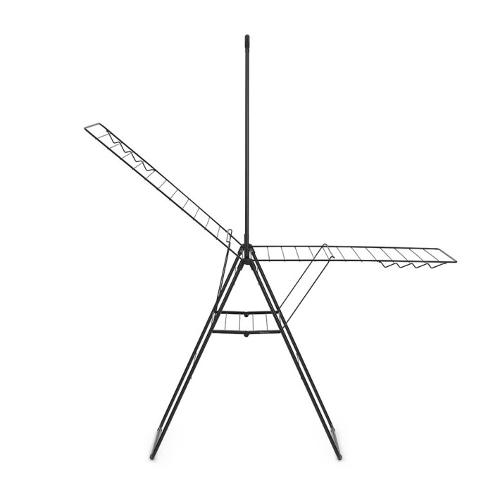 Сушилник за дрехи Brabantia Hangon, 25m, допълнителен прът, Matt Black Сушилник за дрехи Brabantia Hangon, 25m, допълнителен прът, Matt Black - Баня и почистване