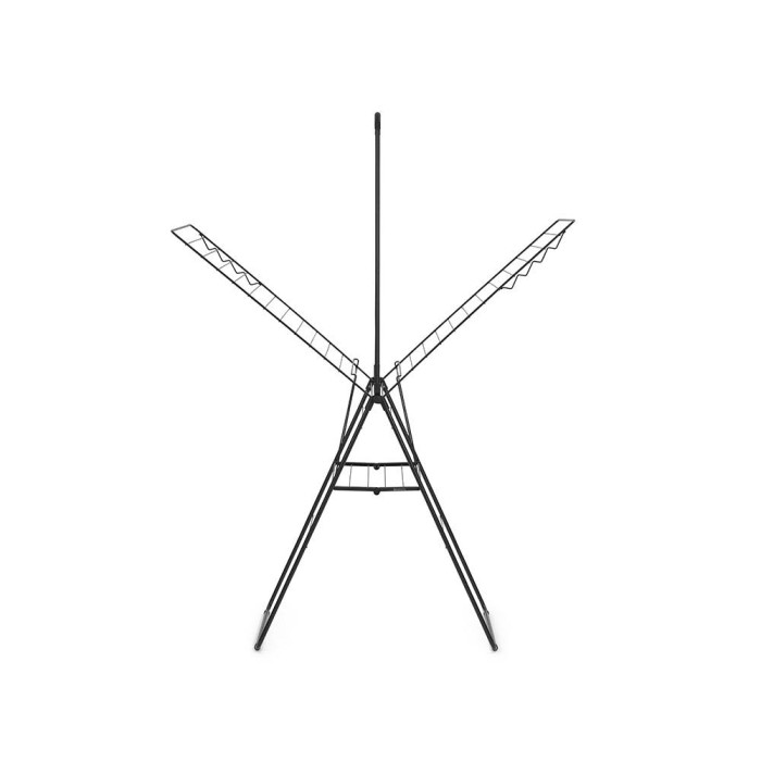 Сушилник за дрехи Brabantia Hangon, 25m, допълнителен прът, Matt Black Сушилник за дрехи Brabantia Hangon, 25m, допълнителен прът, Matt Black - Баня и почистване