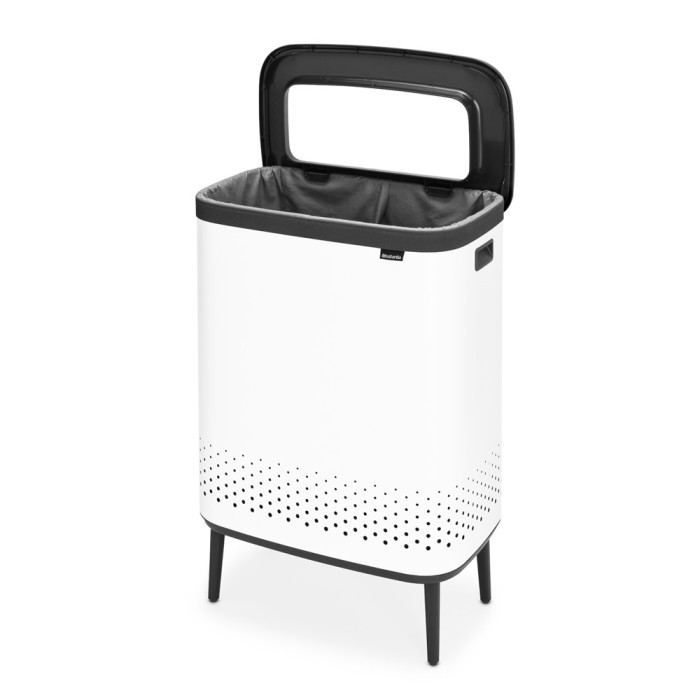 Кош за пране Brabantia Bo 2x45L, White - Баня и почистване