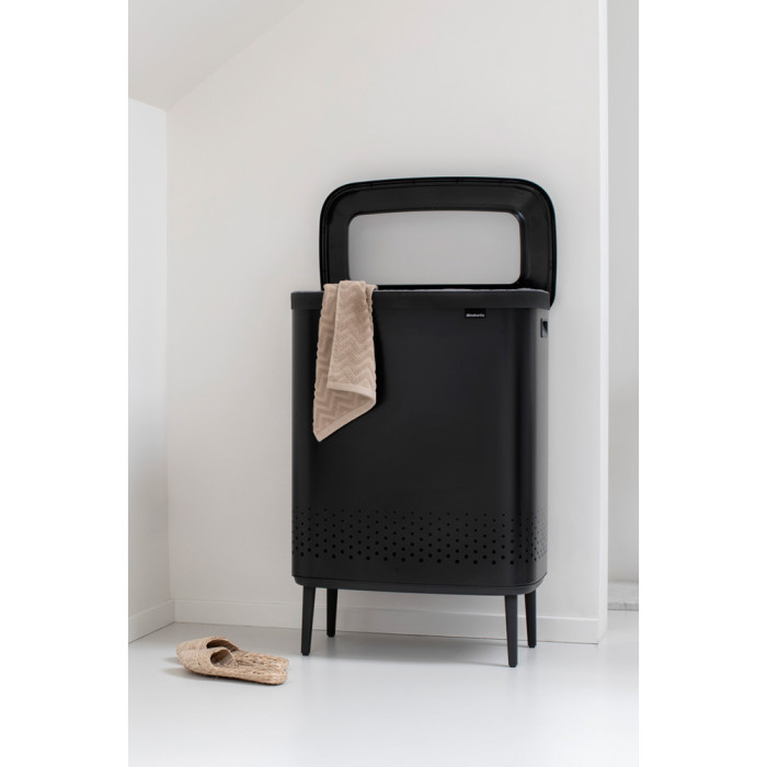 Кош за пране Brabantia Bo 2x45L, Matt Black - Баня и почистване