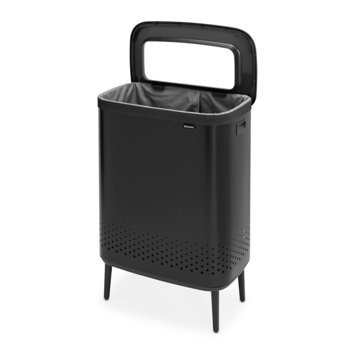 Кош за пране Brabantia Bo 2x45L, Matt Black - Баня и почистване