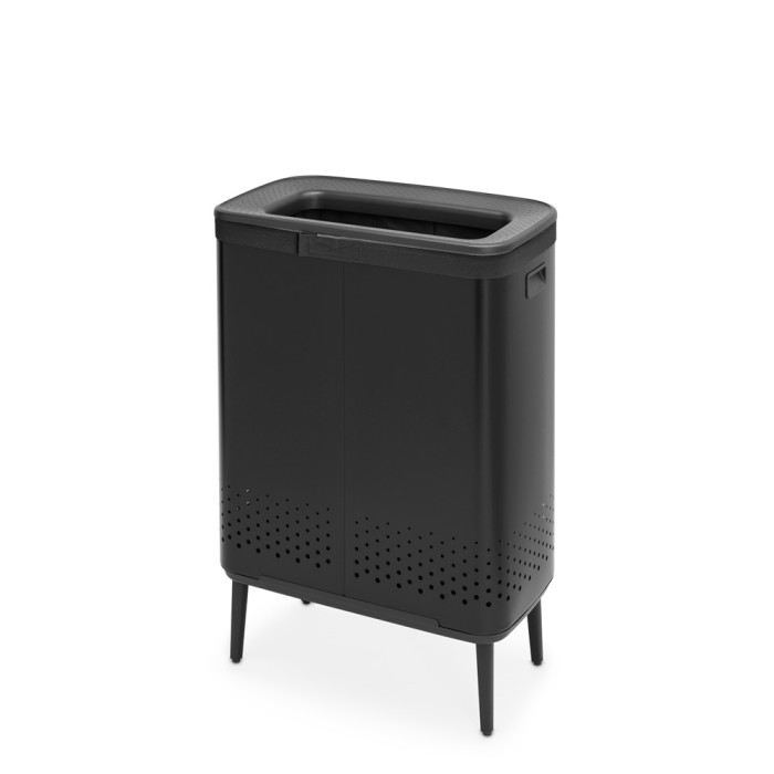 Кош за пране Brabantia Bo 2x45L, Matt Black - Баня и почистване