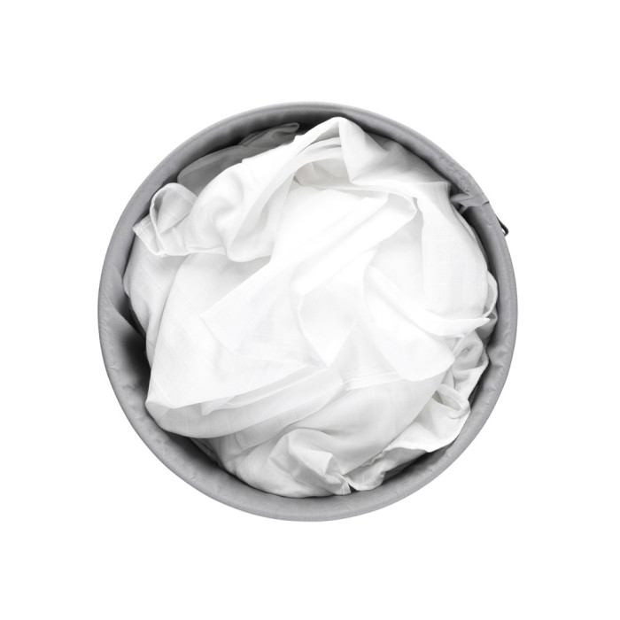 Кош за пране Brabantia 60L, White, пластмасов капак - Баня и почистване