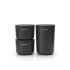 Комплект за съхранение на принадлежности Brabantia ReNew Dark Grey 3 части Комплект за съхранение на принадлежности Brabantia ReNew Dark Grey 3 части - Баня и почистване