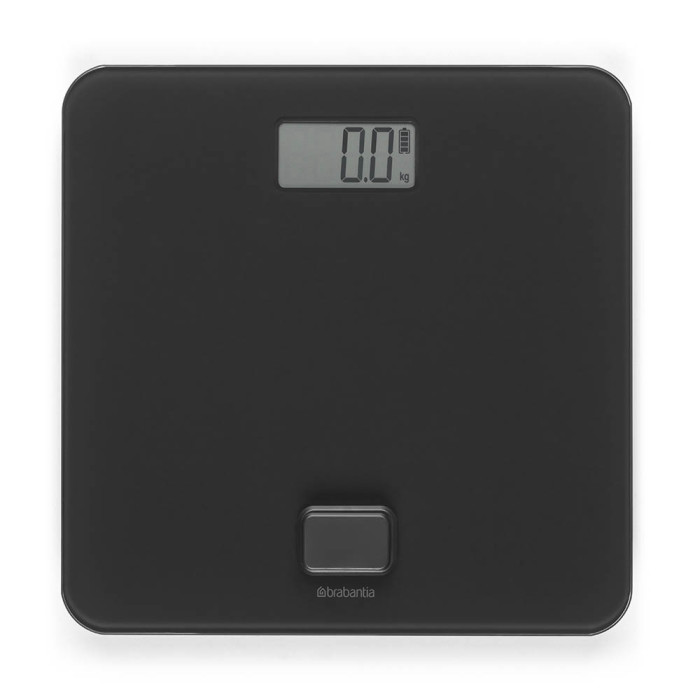 Дигитална везна за баня Brabantia ReNew Dark Grey, работа без батерии Дигитална везна за баня Brabantia ReNew Dark Grey, работа без батерии - Баня и почистване