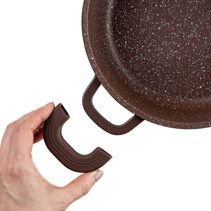 Тенджера Muhler Mia MR-1649M 16x7.5cm, 1.2L, шоколад, лят алуминий Тенджера Muhler Mia MR-1649M 16x7.5cm, 1.2L, шоколад, лят алуминий - Кухня