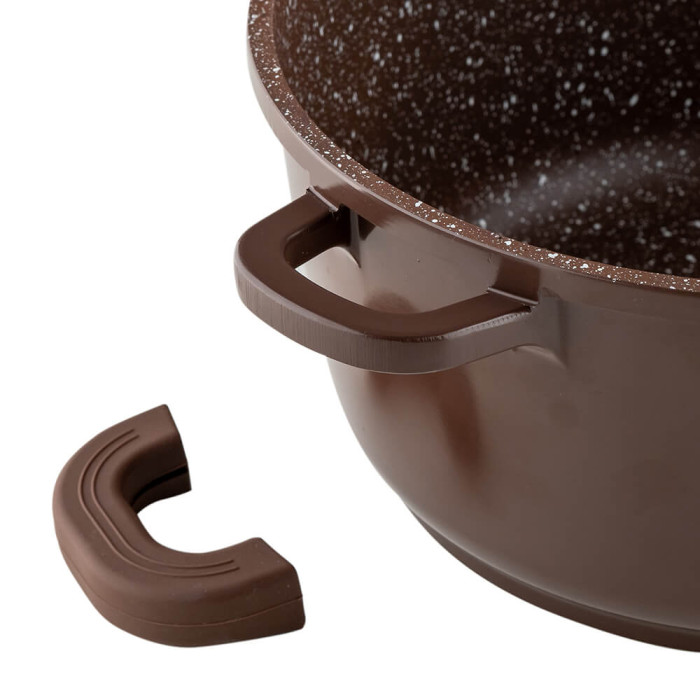 Тенджера Muhler Mia MR-1649M 16x7.5cm, 1.2L, шоколад, лят алуминий Тенджера Muhler Mia MR-1649M 16x7.5cm, 1.2L, шоколад, лят алуминий - Кухня