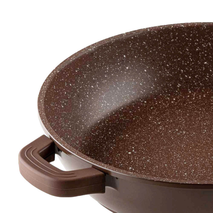 Тенджера плитка Muhler Mia MR-3275M 32x7.5cm, 4.3L, шоколад, лят алуминий Тенджера плитка Muhler Mia MR-3275M 32x7.5cm, 4.3L, шоколад, лят алуминий - Кухня