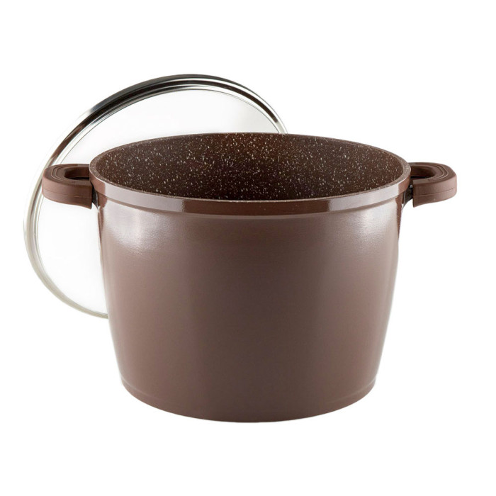 Тенджера дълбока Muhler Mia МR-2429М 24x17.5cm, 6.5L, шоколад, лят алуминий Тенджера дълбока Muhler Mia МR-2429М 24x17.5cm, 6.5L, шоколад, лят алуминий - Кухня
