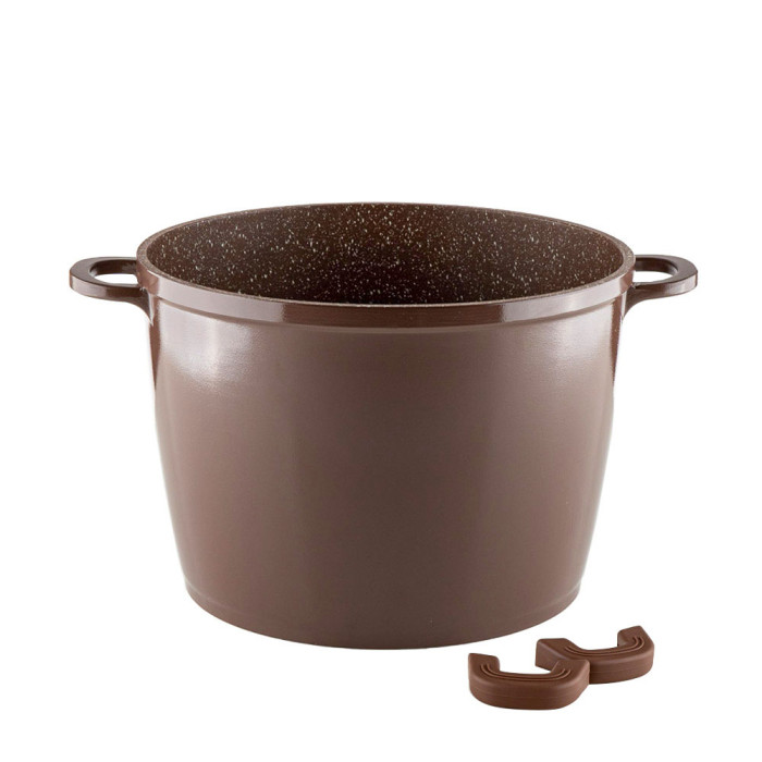 Тенджера дълбока Muhler Mia МR-2429М 24x17.5cm, 6.5L, шоколад, лят алуминий Тенджера дълбока Muhler Mia МR-2429М 24x17.5cm, 6.5L, шоколад, лят алуминий - Кухня