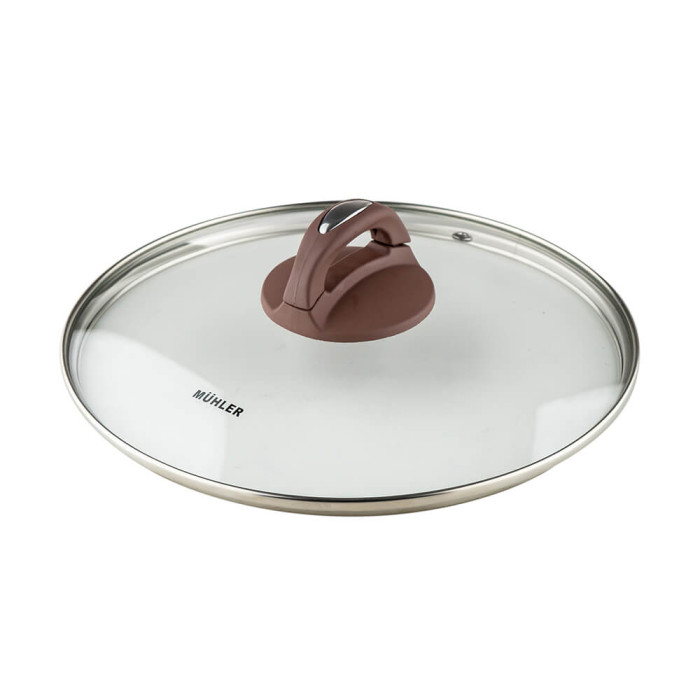 Тиган дълбок с капак Muhler Mia MR-2807M 28x7cm, 2.8L, шоколад, лят алуминий Тиган дълбок с капак Muhler Mia MR-2807M 28x7cm, 2.8L, шоколад, лят алуминий - Кухня