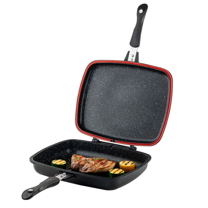 Тиган грил, двоен Muhler Hanna MR-3207M 32x25cm Тиган грил, двоен Muhler Hanna MR-3207M 32x25cm - Кухня
