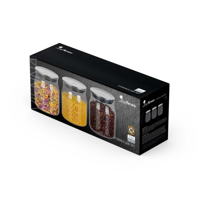 Буркани комплект Luigi Ferrero Vienna FR-4137 700ml 3 броя Буркани комплект Luigi Ferrero Vienna FR-4137 700ml 3 броя - Кухня