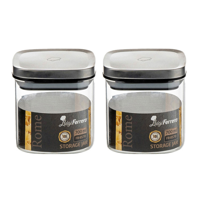 Буркани комплект Luigi Ferrero Rome FR-8270 700ml 2 броя Буркани комплект Luigi Ferrero Rome FR-8270 700ml 2 броя - Кухня