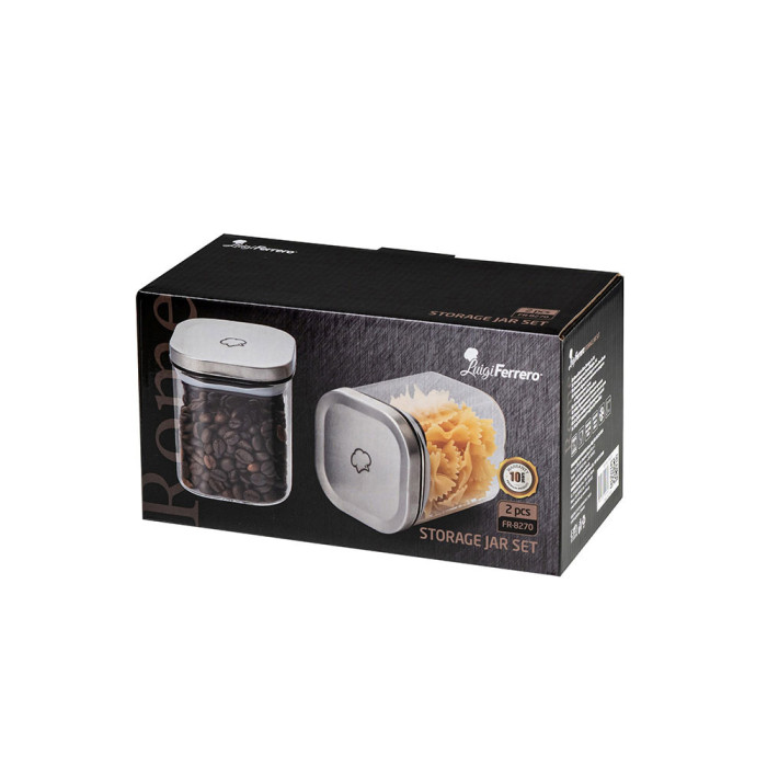 Буркани комплект Luigi Ferrero Rome FR-8270 700ml 2 броя Буркани комплект Luigi Ferrero Rome FR-8270 700ml 2 броя - Кухня