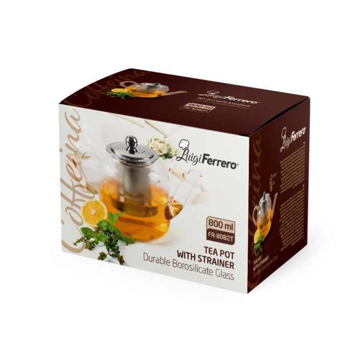 Чайник с цедка Luigi Ferrero Coffeina FR-8082Т 800ml Чайник с цедка Luigi Ferrero Coffeina FR-8082Т 800ml - Кухня