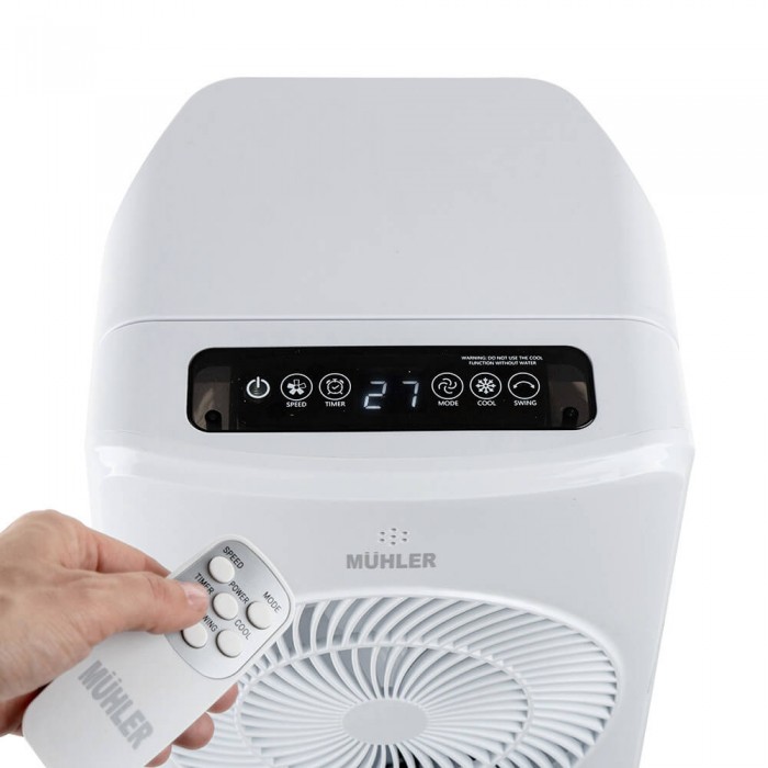 Мобилен охладител MUHLER MC-5055RC, 65W, 4 л, диг. упр-е Мобилен охладител MUHLER MC-5055RC, 65W, 4 л, диг. упр-е - Климатици