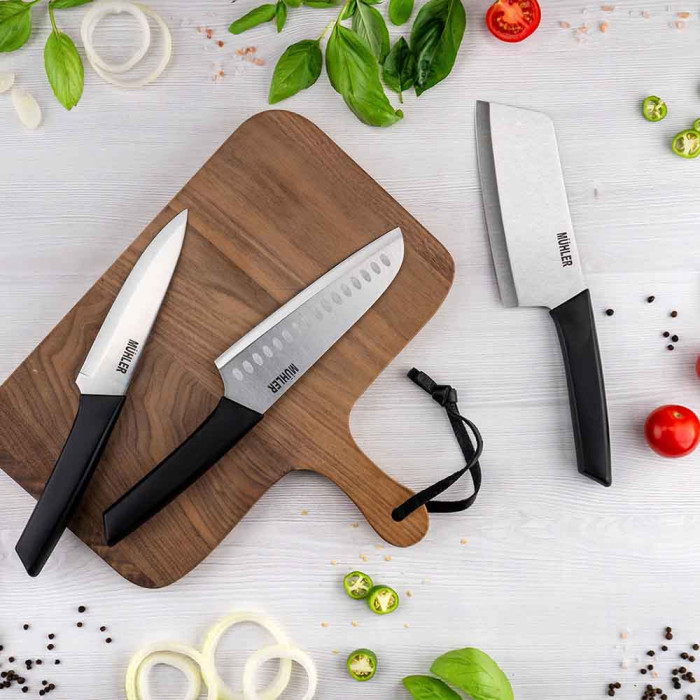 Нож японски Muhler Prima MR-1571 18cm Нож японски Muhler Prima MR-1571 18cm - Кухня
