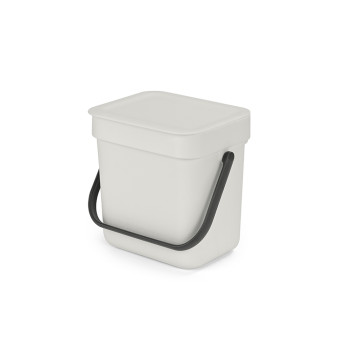 Кош за смет за разделно събиране Brabantia Sort&Go 3L, Light Grey