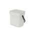 Кош за смет за разделно събиране Brabantia Sort&Go 3L, Light Grey Кош за смет за разделно събиране Brabantia Sort&Go 3L, Light Grey - Баня и почистване