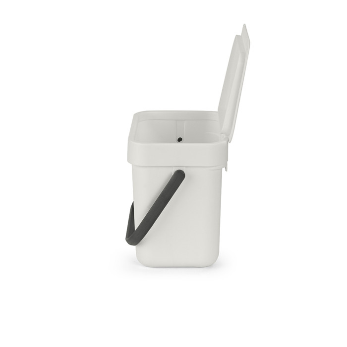 Кош за смет за разделно събиране Brabantia Sort&Go 3L, Light Grey Кош за смет за разделно събиране Brabantia Sort&Go 3L, Light Grey - Баня и почистване