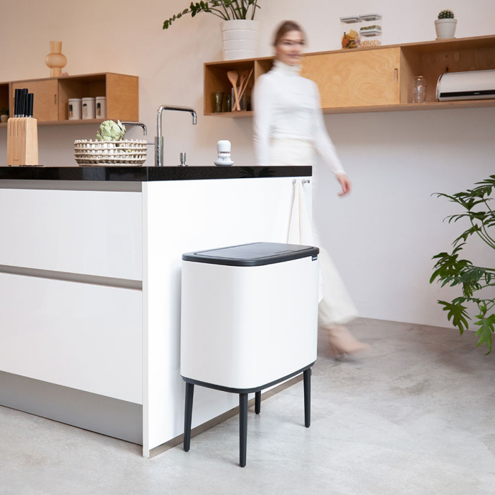 Кош за смет Brabantia Bo Touch 3x11L, Soft Beige Кош за смет Brabantia Bo Touch 3x11L, Soft Beige - Баня и почистване