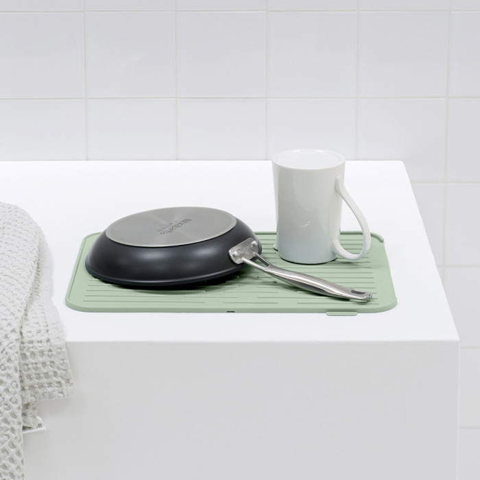 Подложка силиконова за съдове Brabantia SinkSide Jade Green 33х44cm - Кухня
