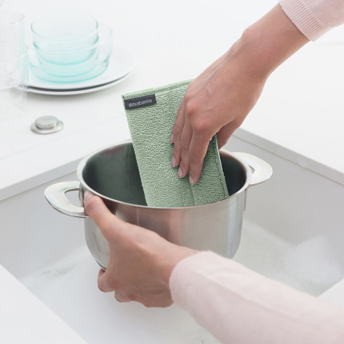 Комплект кърпи микрофибърни Brabantia SinkSide Dark Grey/Light Grey/Jade Green 3 броя - Кухня