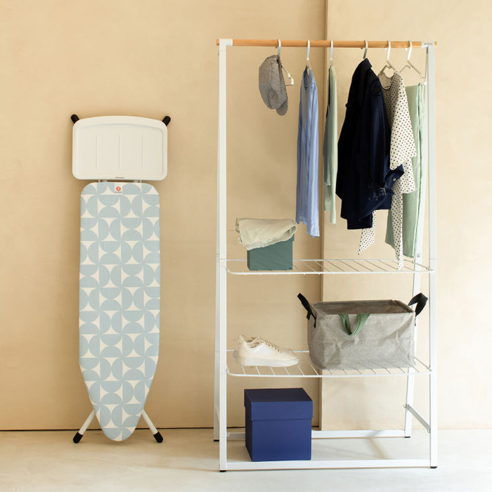 Маса за гладене Brabantia B 124x38cm с поставка за парогенератор, Fresh Breeze - Баня и почистване