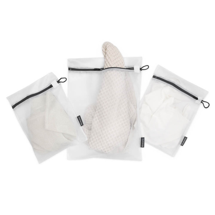Комплект торби за деликатно пране Brabantia White/Grey, 3 броя в два размера - Баня и почистване