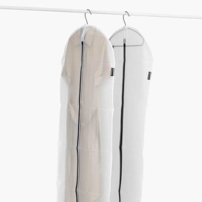 Комплект калъфи за дрехи Brabantia, размер XL, 60x150cm, Transparent/Grey 2 броя - Баня и почистване
