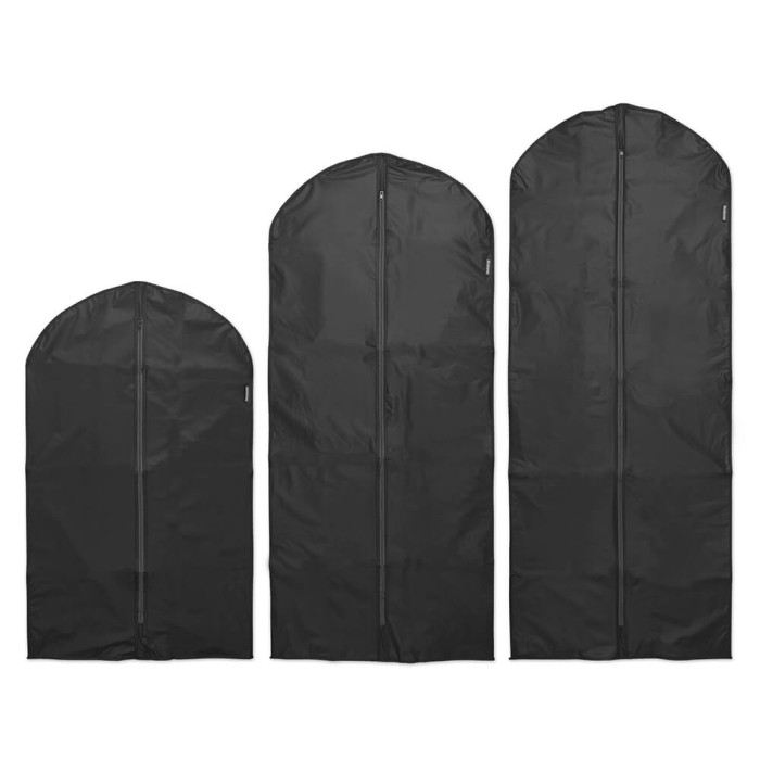 Комплект калъфи за дрехи Brabantia, размер M/L/XL, 60x100/135/150cm, Black 3 броя - Баня и почистване