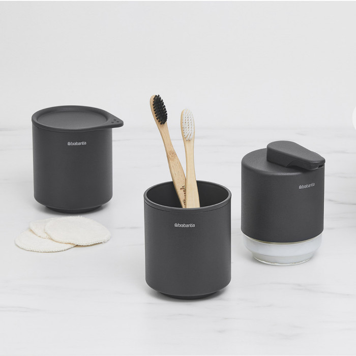 Дозатор за течен сапун Brabantia MindSet Mineral Infinite Grey - Баня и почистване