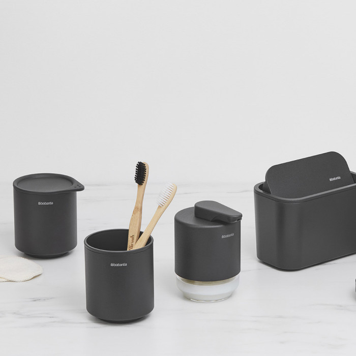 Дозатор за течен сапун Brabantia MindSet Mineral Infinite Grey - Баня и почистване