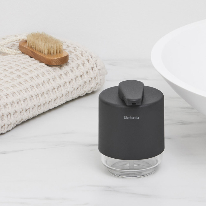 Дозатор за течен сапун Brabantia MindSet Mineral Infinite Grey - Баня и почистване