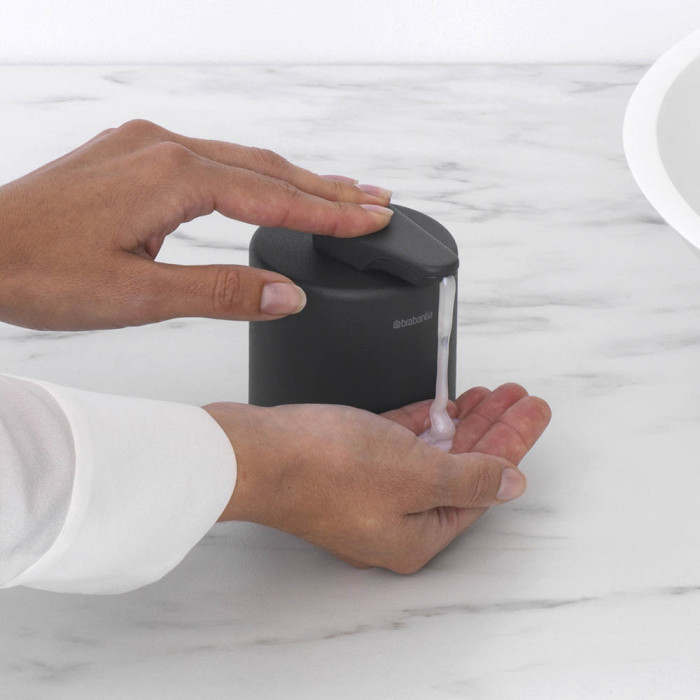 Дозатор за течен сапун Brabantia MindSet Mineral Infinite Grey - Баня и почистване