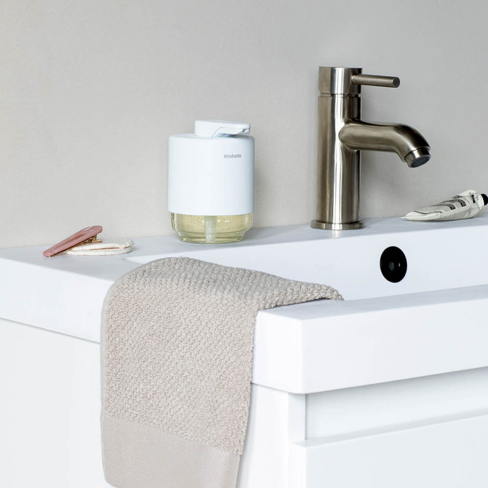 Дозатор за течен сапун Brabantia MindSet Mineral Fresh White - Баня и почистване