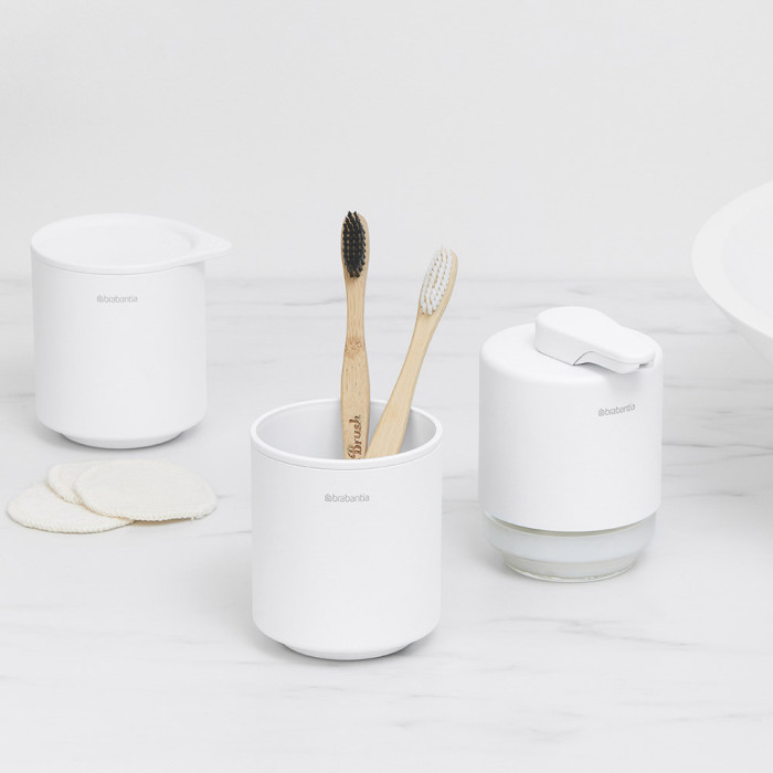 Дозатор за течен сапун Brabantia MindSet Mineral Fresh White - Баня и почистване