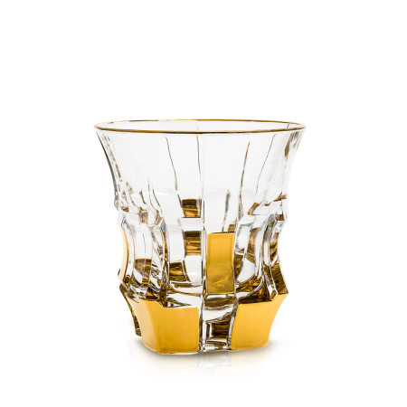 Чаша за уиски Bohemia 1845 Cascade Gold 300ml, 6 броя