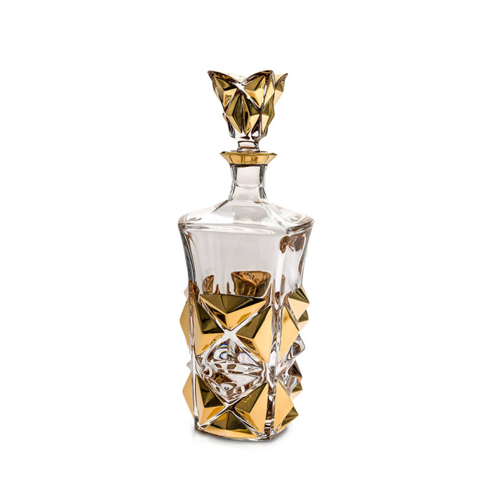 Гарафа Bohemia 1845 Pyramida Gold 800ml Гарафа Bohemia 1845 Pyramida Gold 800ml - Кухня