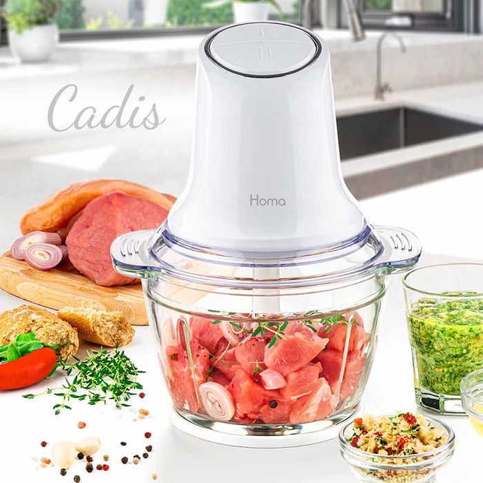 Мини чопър Homa HBC-5088 Cadis, стъклена купа Мини чопър Homa HBC-5088 Cadis, стъклена купа - Електроуреди