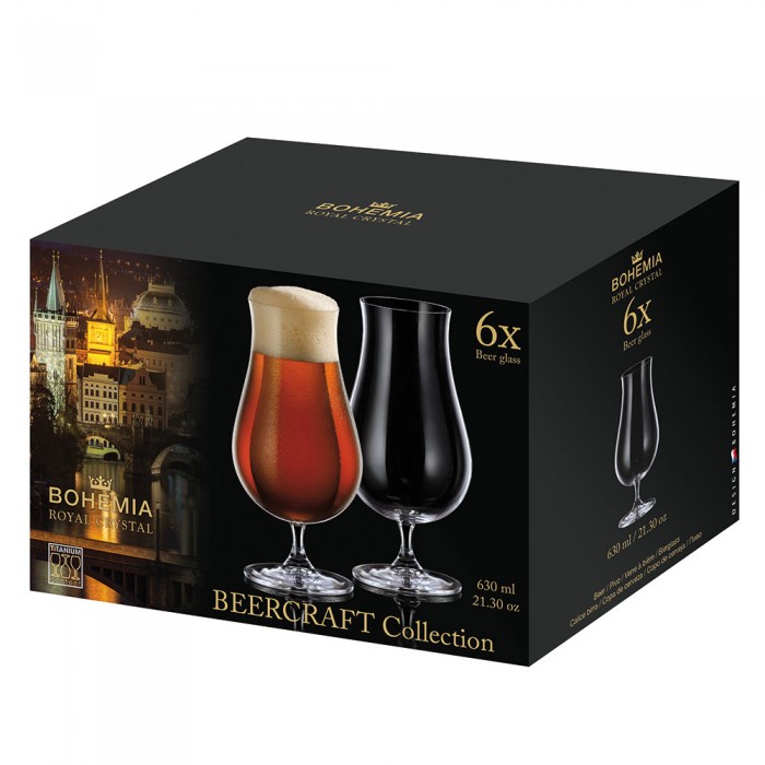 Чаша за бира Bohemia Royal 1SG69 630ml, 6 броя - Кухня